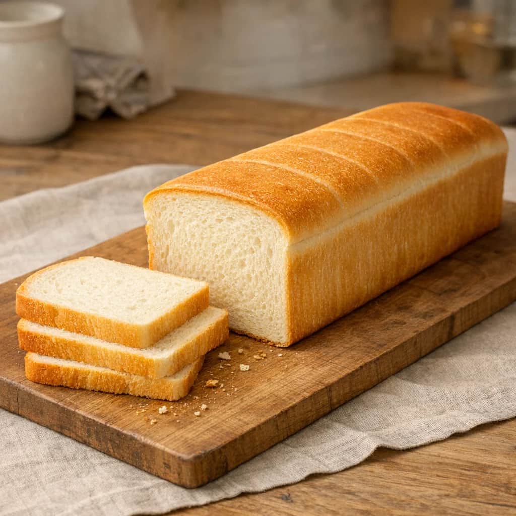 King Arthur’s Classic White Sandwich Bread - This close-grained, nicely sliceable white sandwich loaf is the perfect go-to bread for breakfast toast, PB & Js, or a grilled-cheese supper. Scaled to fit a 13×4 Pullman pan for square-sided slices.
