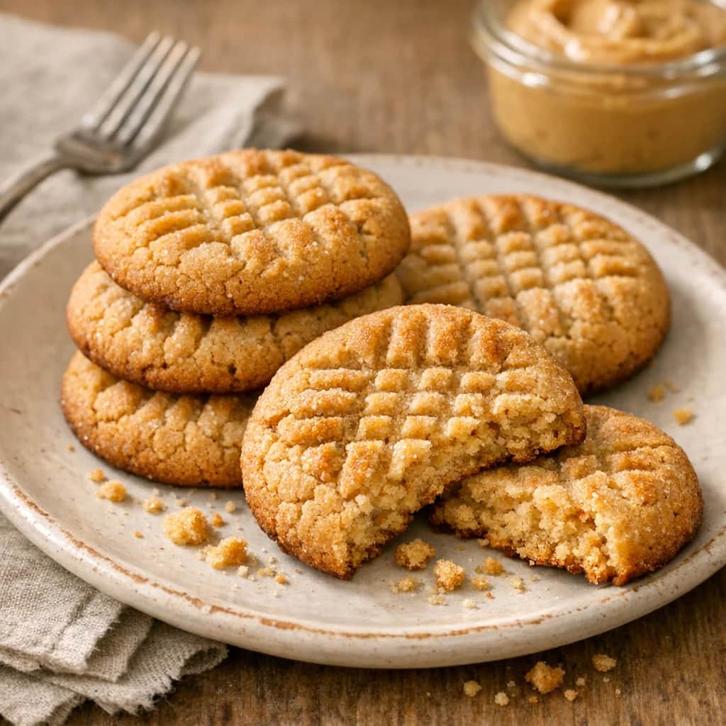 Peanut Butter Cookies Recipe - These ULTRA-easy, melt-in-your-mouth peanut butter cookies with just the right balance of salty and sweet are a sure to please treat.